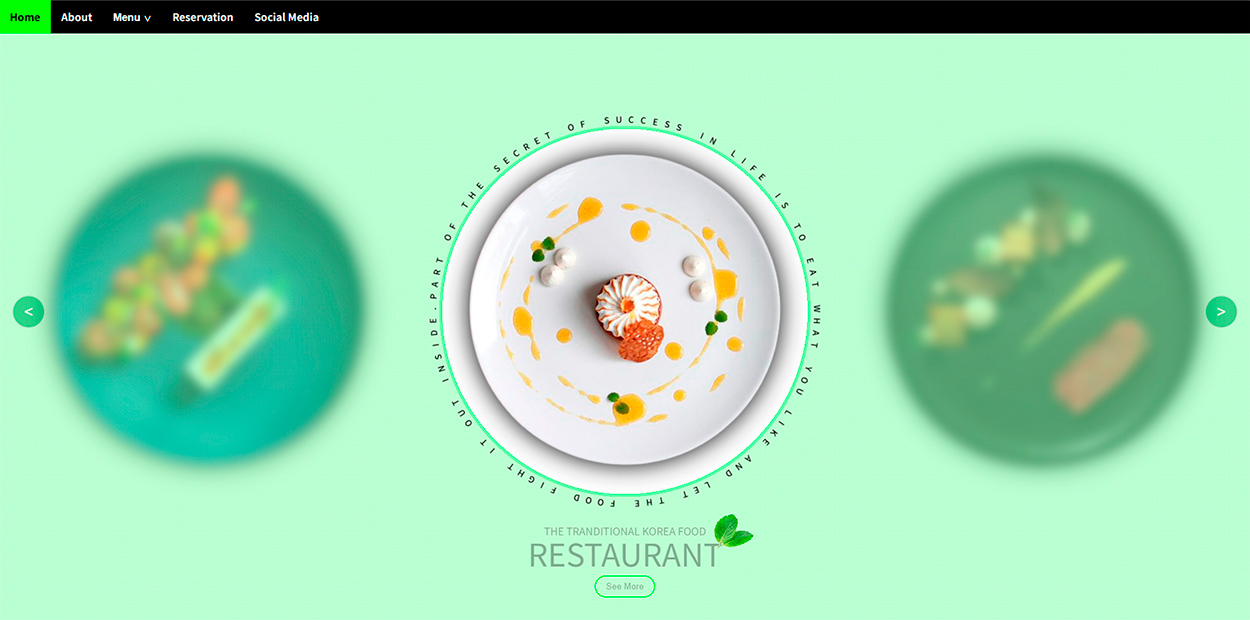 Restaurant 프로젝트 이미지