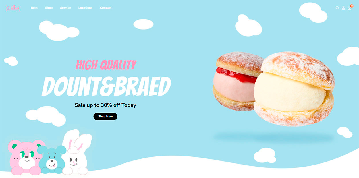 Landing page design